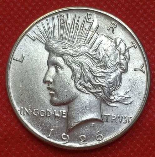 1926-S Peace Silver Dollar AU-UNC