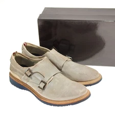 Certo NWD Double Monk Strap Dress Shoes Size 45 US 12 In Beige Gray