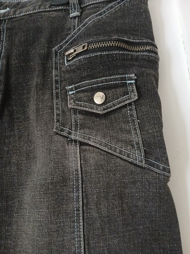Venezia Black Denim Skirt Women's Size 16 - Picture 2 of 4