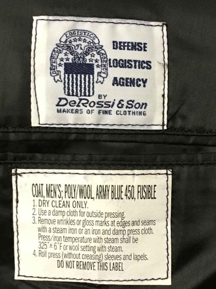 US ARMY MILITARY MEN'S CLA SERVICE DRESS BLUE BLUES ASU UNIFORM COAT ...