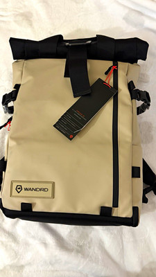 WANDRD PRVKE 31L Roll-Top Padded Nylon Camera Backpack, Beige/Black
