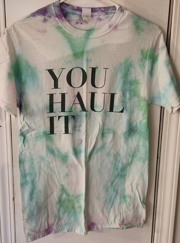 Fruit of the Loom HD Cotton Tie-Dye Crew Neck Short Sleeve T-Shirt Size S