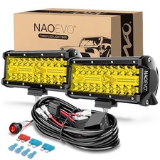 7 Inch Led Light Bar 240w 24000lm Offroad Fogdriving Lights Led Pods Yellow 7 Inch Led Light Bar 240w 24000lm Offroad Fogdriving Lights Led Pods Yellow