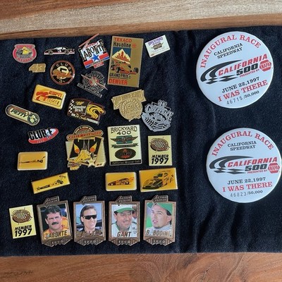 NASCAR NHRA Dale Earnhardt  1990's Vintage Pin 28 Button collection