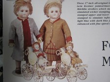 4p German Marklin Doll Buggy Carriage Stroller History Article / Ourant