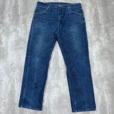 Wrangler Jeans Mens 36x30 Denim Cowboy Cut Relaxed Fit Dark Wash 13WMZ Y2K