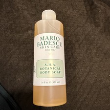 Mario Badescu Skin Care AHA Botanical Body Soap LARGE 16 Fl Oz NEW