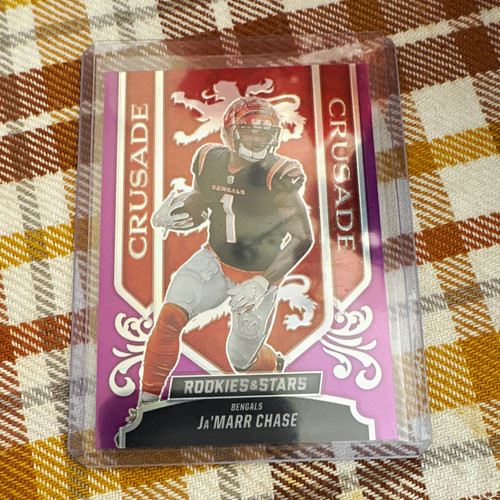 Panini 2023 Rookies & Stars Crusade Ja'Marr Chase Purple Prizm #CR-7 /35