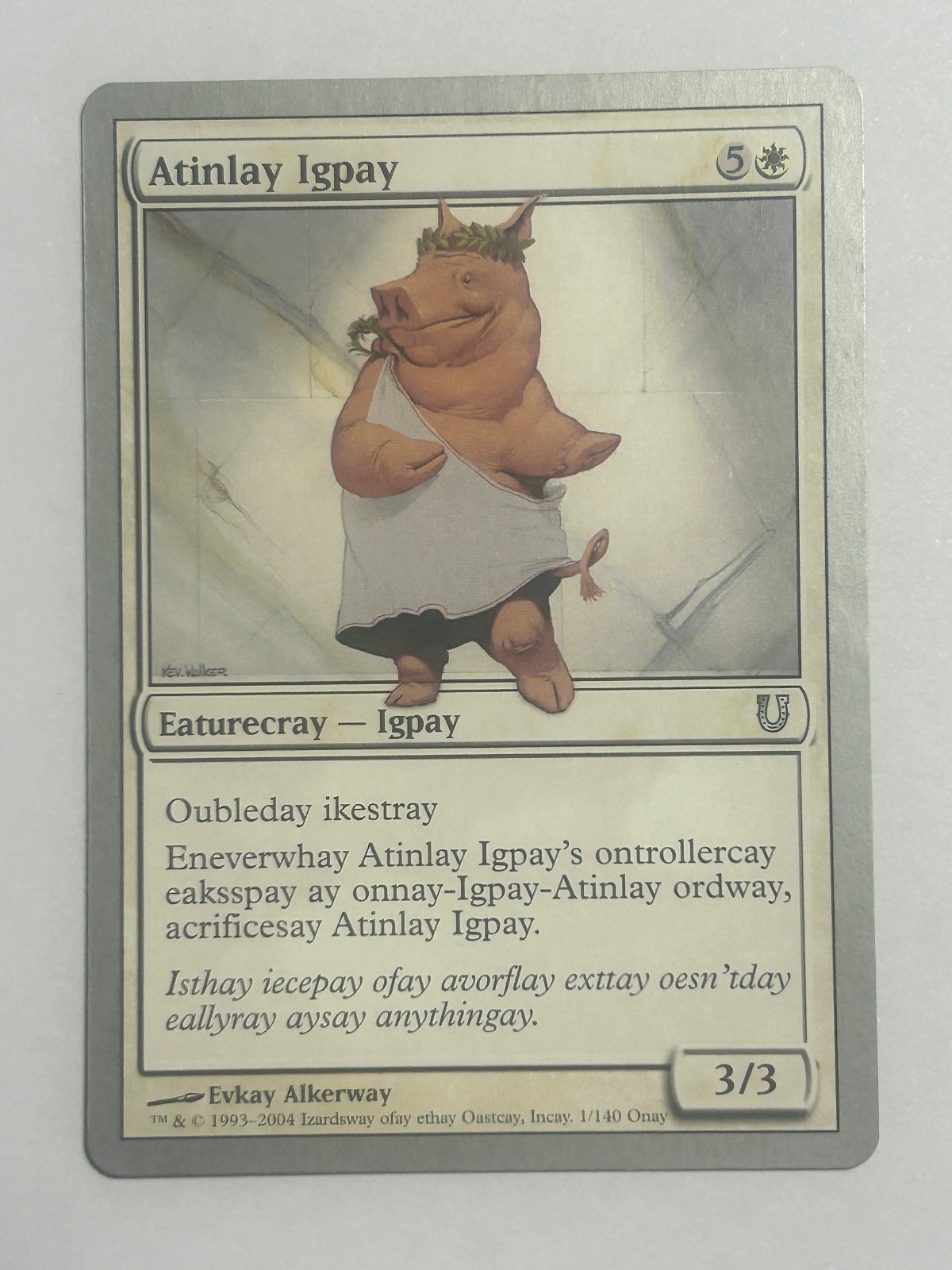 Atinlay Igpay 1 Uncommon Unhinged Magic: The Gathering Near Mint