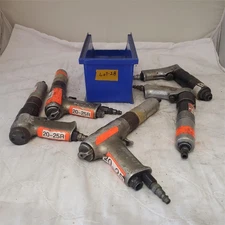 Lot of 5 Cleco Pneumatic Pistol Grip 1/4" Screwdriver/Nutrunner Air Tools Lot-28