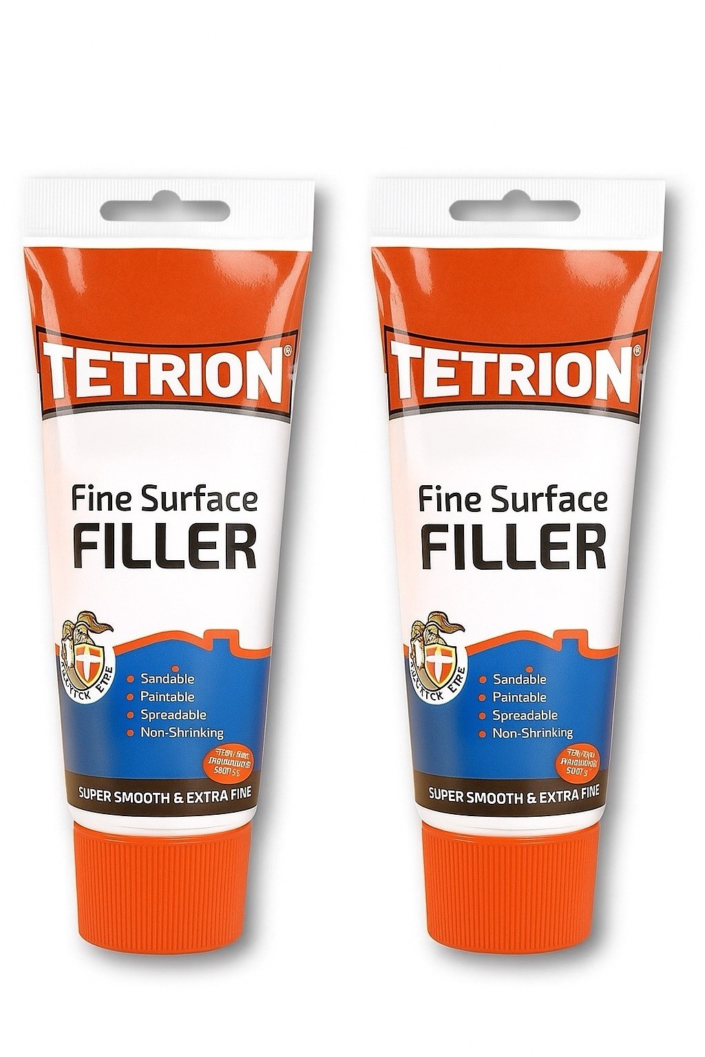 Tetrion Fine Surface Filler Ready Mixed Wood Stone Concrete Bricks Metal 330gx2
