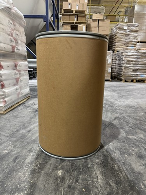 #ad 55 Gallon Cardboard Fiber Drum 400Lbs Rated Round Polyethylene Food Grade Drum $15.99
