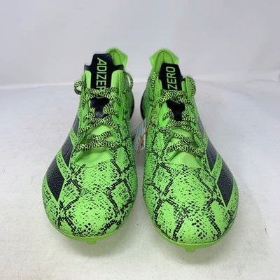 Adidas Adizero Electric Snake Attack Green Football Cleats, Size