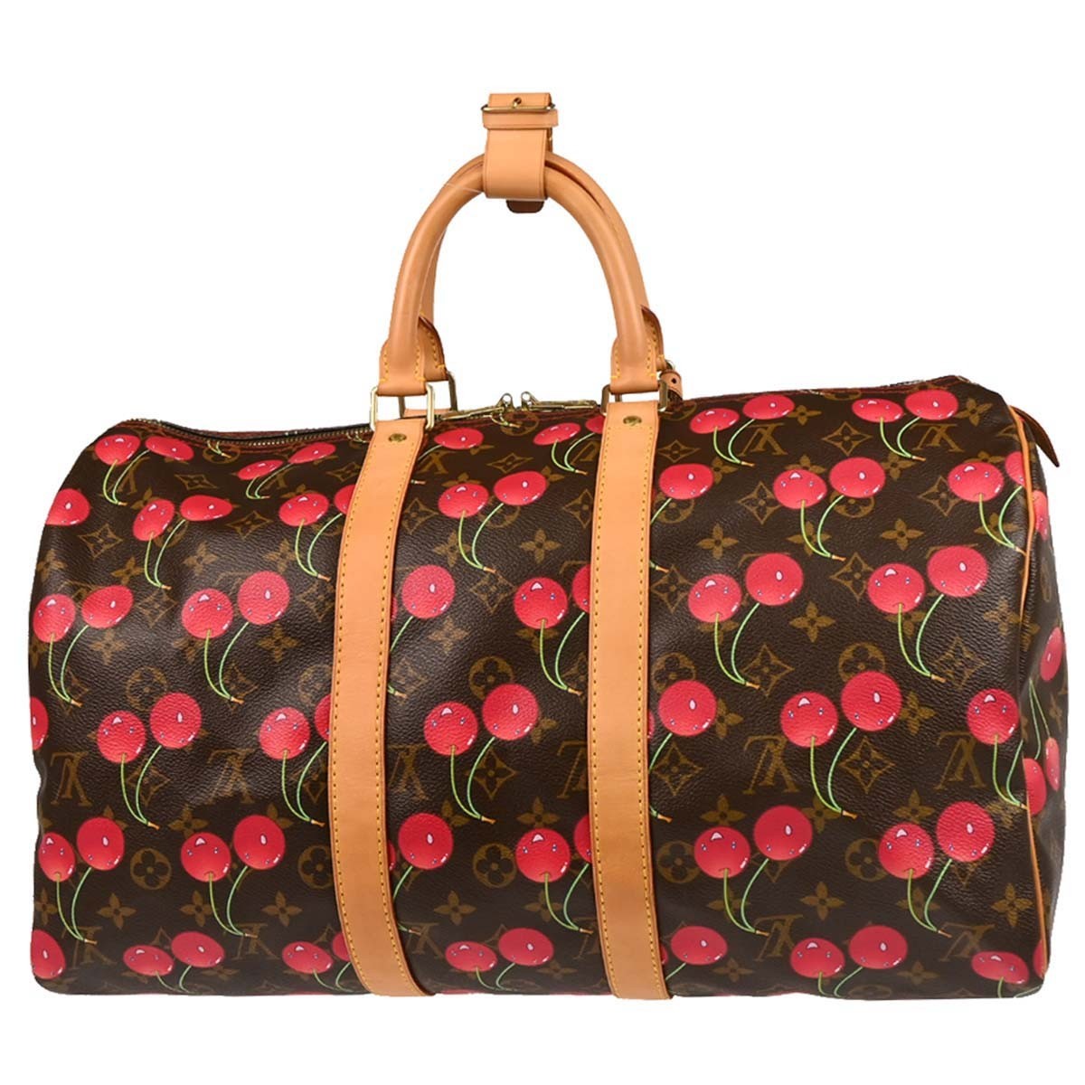 Louis Vuitton Monogram Cherry Keepall 45 Duffle Handbag M95011 195846 image 2