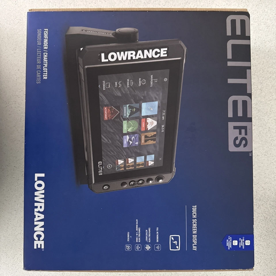 Lowrance Elite FS 9 Chartplotter/Fishfinder - Black (000-15692-001) - Image 2 of 4