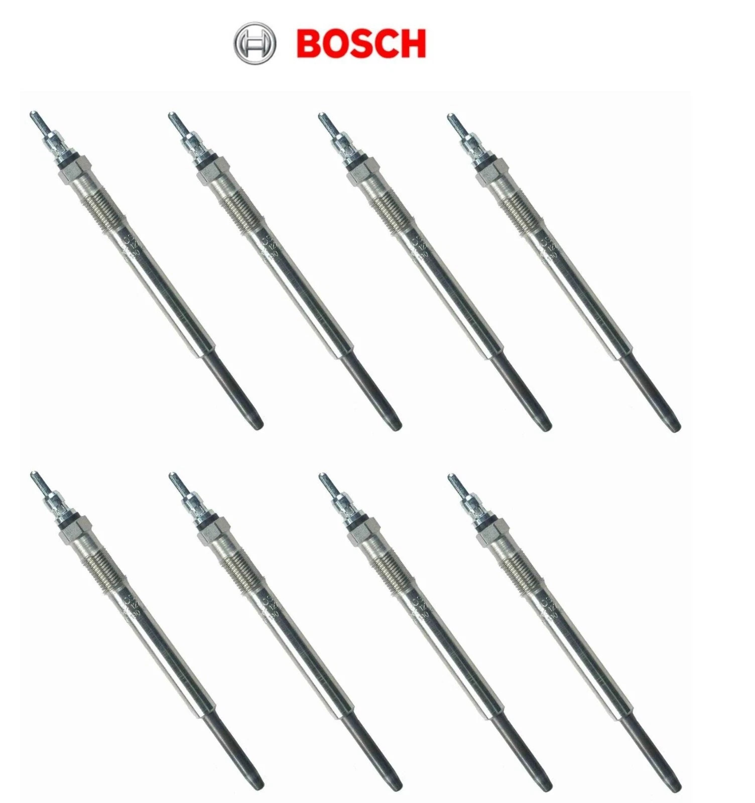8 Diesel Glow Plugs BOSCH Replace FORD OEM # 8C3Z12A342A ZD11 7.3L V8