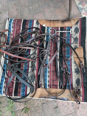 Western Paket,  3 X Split Reins, 2 Trensen, Bits