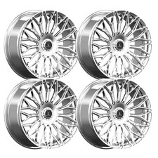 Set-4 Lux 53 20x8.5 5x112 35mm Chrome Wheels Rims 20 Inch