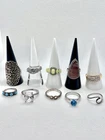 Vintage To Now Ring Lot - Mixed Metals, Some Signed Sterling Silver 925