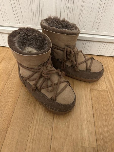 Women Moon Boot Boots Brown Suede 38.5