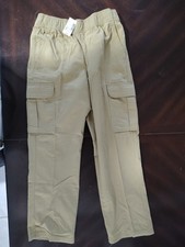 Children's Place Boys Pull On Khaki Uniform Cargo Pants Size 10