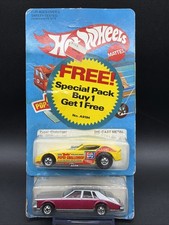 1982 Hot Wheels SPECIAL PACK A9194 #2023 YELLOW PEPSI CHALLENGER & RED CADILLAC