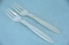 2 Georg Jensen Cactus Sterling Silver 6-3/8" Fish Fork No Monogram — photo 1