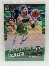 2021-22 Donruss Optic #SS-EKT Enes Freedom Signature Series Auto Green Prizm