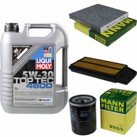 Mann Inspektionspaket 5L Liqui Moly Top Tec 4600 5W-30 FüR Honda Accord VII 2.0