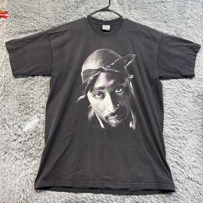 Vintage 90s Style Tupac All Eyez on Me Shaka Wear 3XL TALL Heavyweight T-Shirt