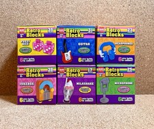 Block Tech Retro Blocks 6 Piece Lot Set NEW