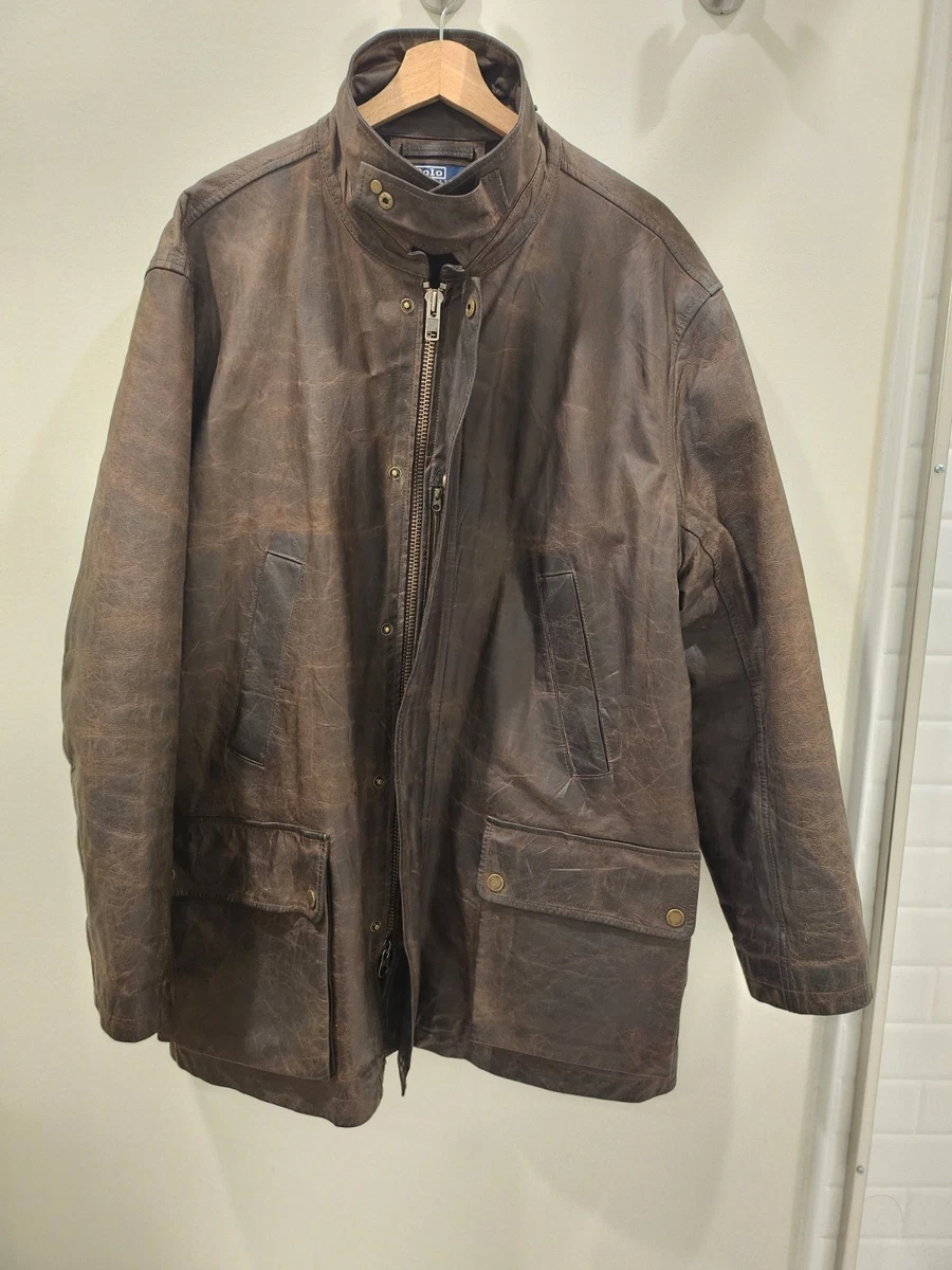 Polo Ralph Lauren Leather Vintage Outerwear Coats & Jackets for