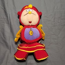 Disney Store Beauty And The Beast Cogsworth Talking Plush