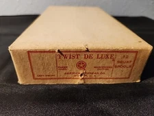 Twist De Luxe American Thread Co 12 Squat Spools White Left Twist Vntg