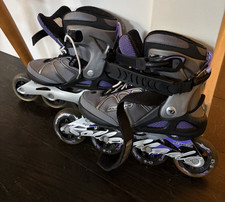 Rollerblade Macroblade 84 Women's Inline Skates Size 6 Full Pad Set - Good Con