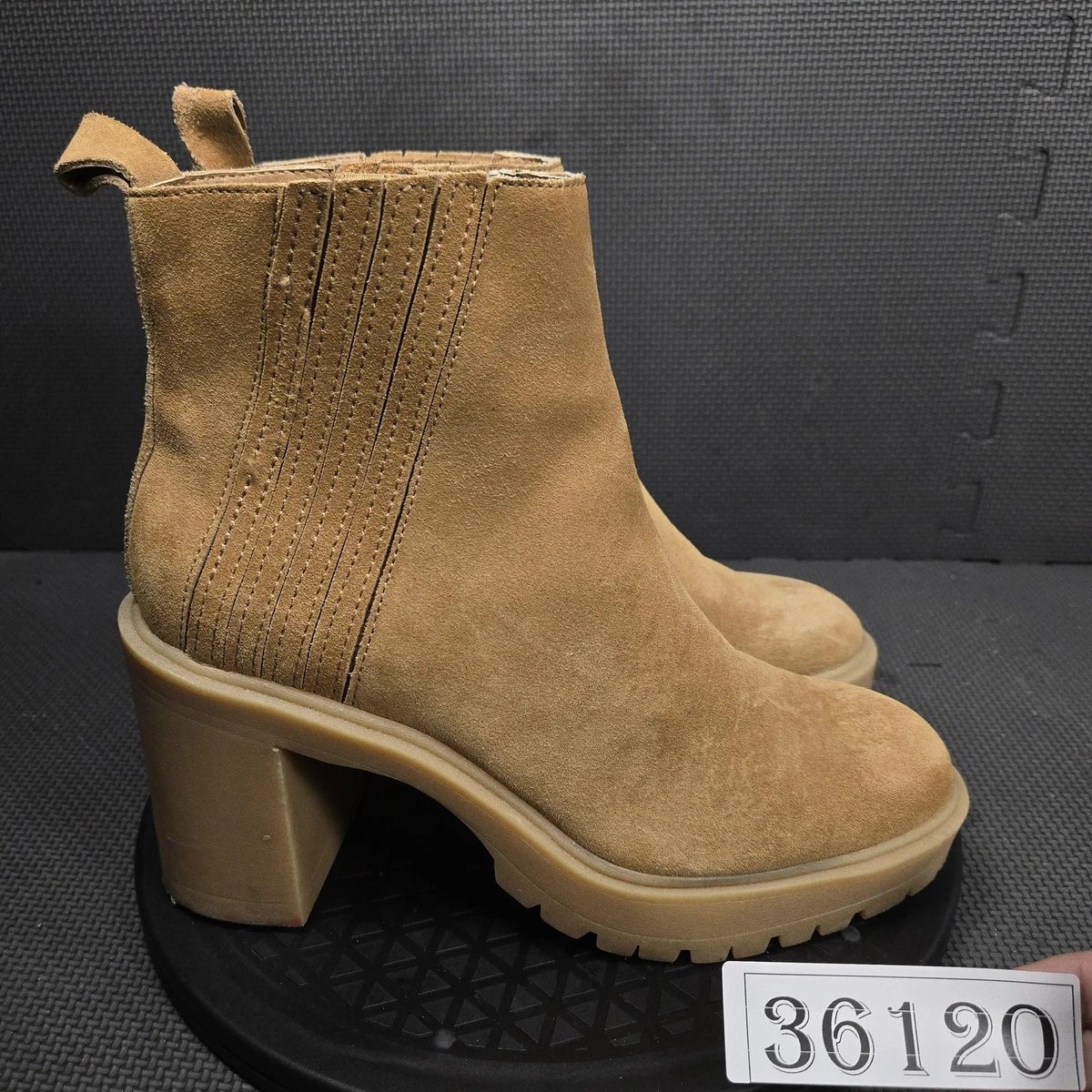 DV Dolce Vita “Haddie” Black Suede Ankle Platform Boots MSRP $140 https://shopstyle.it/l/cvWOt 50 percent off Womens Platform  main image 2