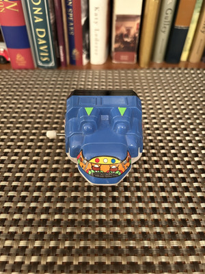 Vintage space Invader NASA Wind Up Toy Space Shuttle UFO w/Astronaut WORKS China