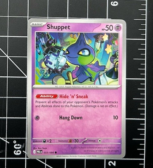 Pokemon TCG:  Shuppet 33/84, Pitch Black 