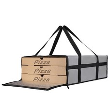 Bodaon Insulated Pizza Bags for Delivery, 20 x 20 x 6 20" x 20 x 6", Grey
