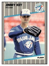 Jimmy Key 1989 Fleer #236 Toronto Blue Jays VTG Baseball *340