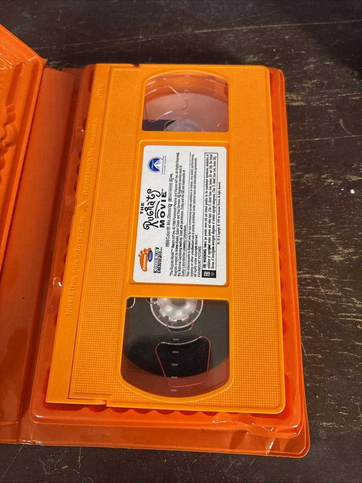 The Rugrats Movie (VHS, 1998) Nickelodeon Orange Tape & Clamshell Case - Image 3 of 3