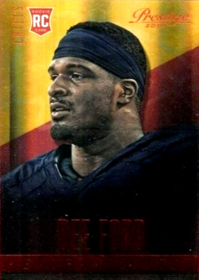 2014 Prestige EXTRA POINTS RED #229 Dee Ford RC Auburn Tigers Kansas City Chiefs