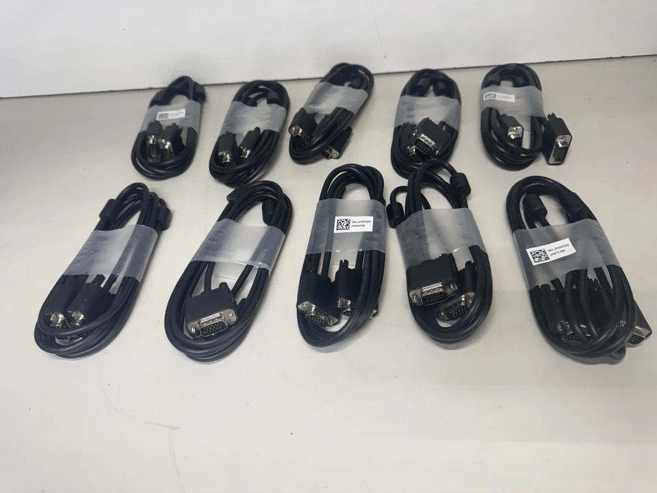 Dell 5.5 Feet VGA Cable 5KL2H06509 Male to Male 15 pin New Computer Cord - Image 2 of 3