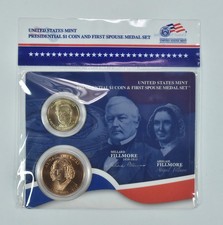 2010 Presidential $1 & First Spouse Medal Set - Millard & Abigail Fillmore *1650