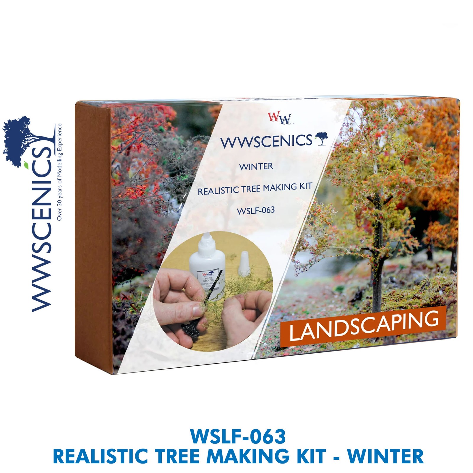 TREE MAKING KIT Winter Realistic Model Scenery & Dioramas WW Scenics WSLF-063
