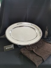 christofle Malmaison grand plat en métal argenté 45x31.5cm