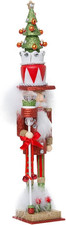 Kurt Adler Hollywood Tree Hat Nutcracker, 15-Inch, Red and Green