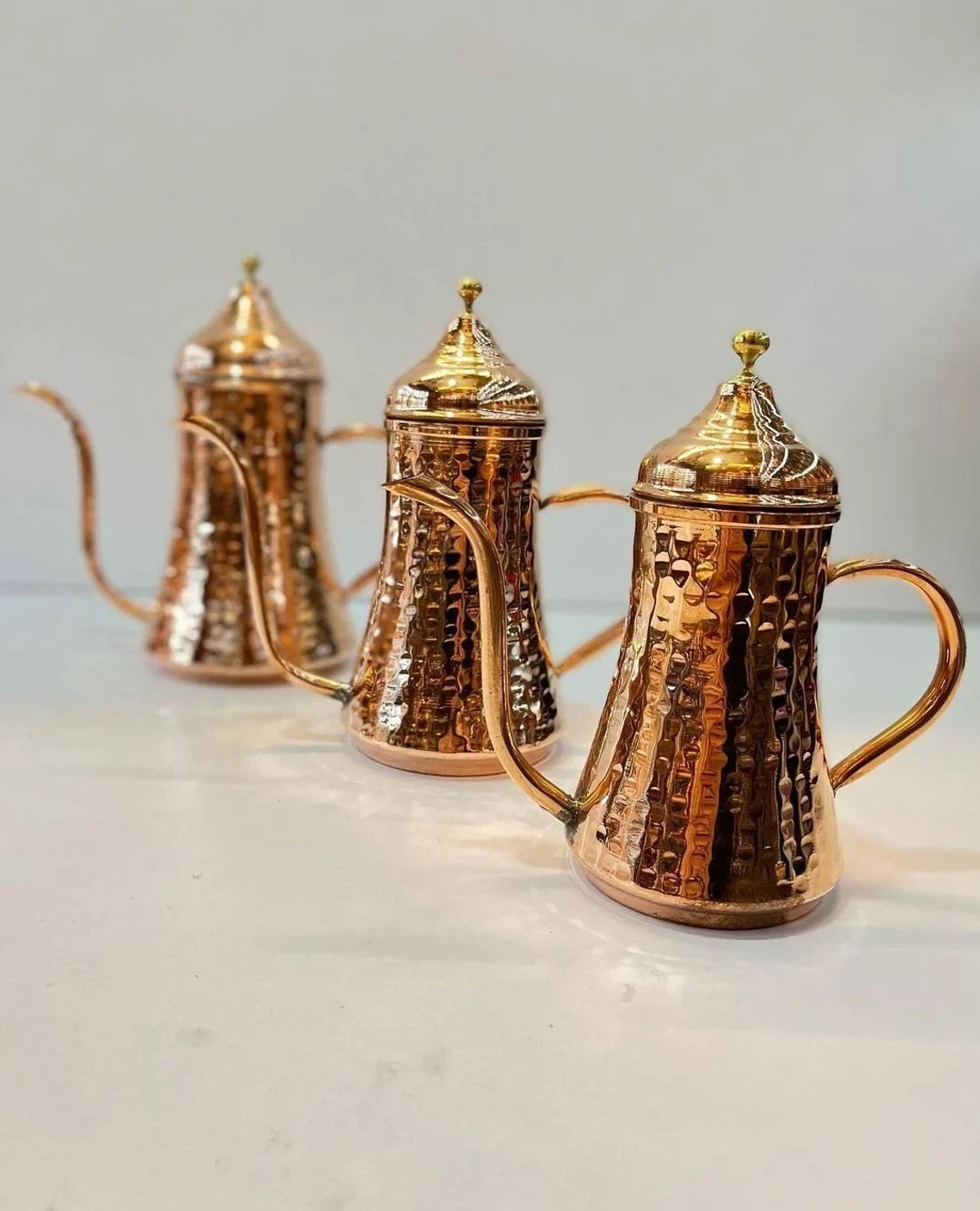 Copper Oil Bottle, Hammered Copper Olive Oil Cruet, Olive Oil Vinegar Dispenser
Opens in a new windo