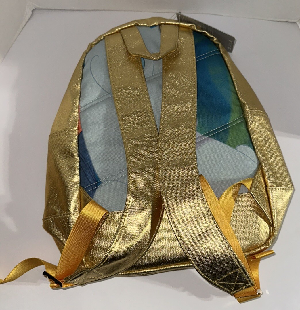 Disney Store Hercules Backpack Megara Pegasus Gold Metallic 