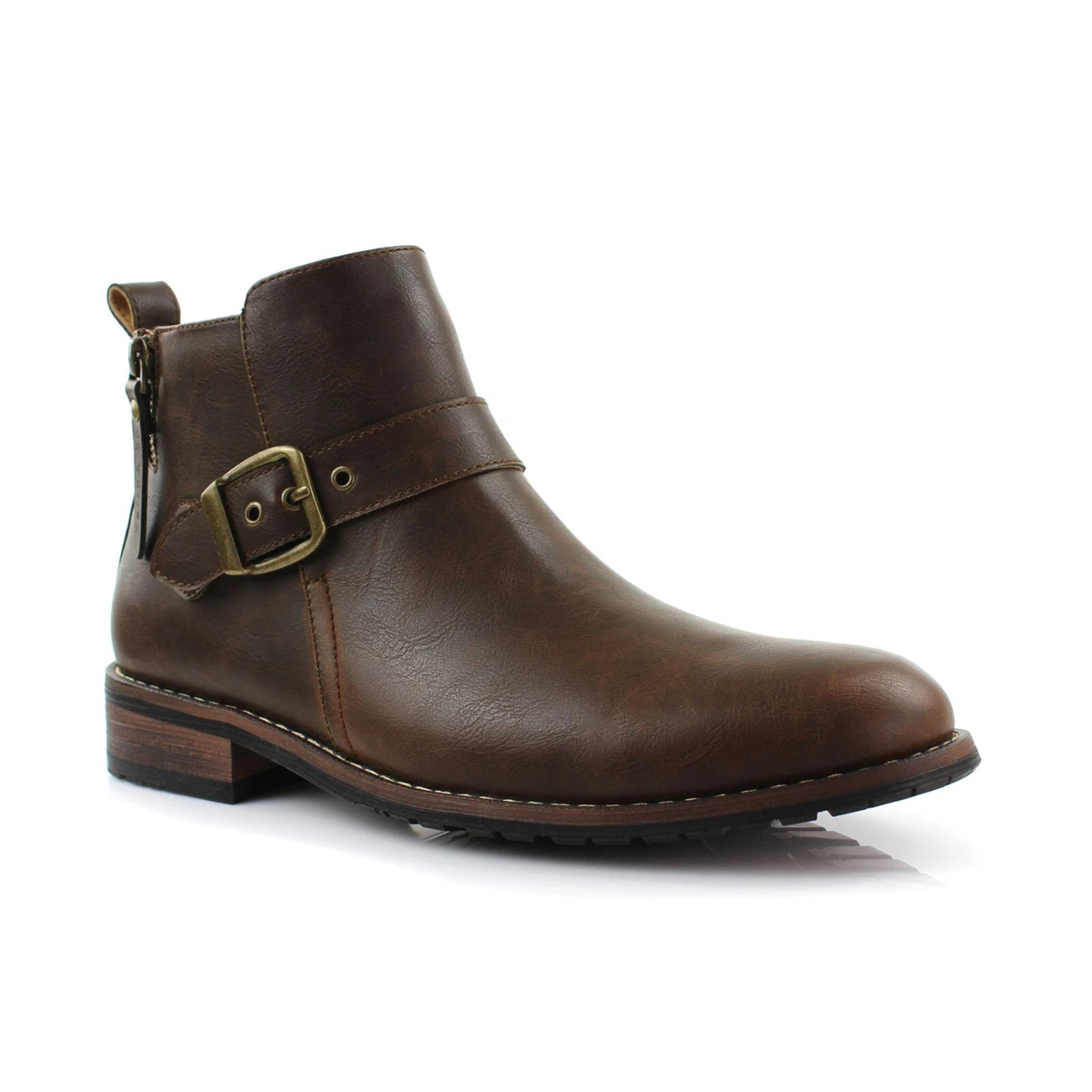Maison Martin Margiela distressed brown zip boots size US 11 Maison Martin Margiela Block Boots for Women for sale | eBay main image 2